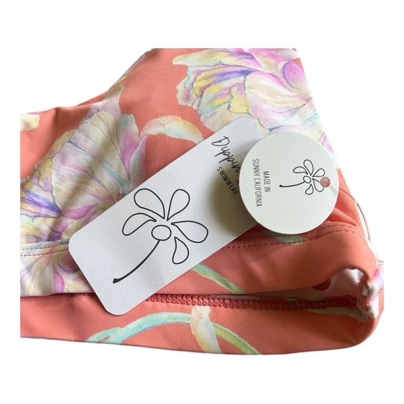 NWT Dippin Daisy’s Bikini Top Tulips Floral Women’s M - Picture 4 of 7